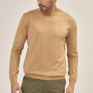 GU061-GIRO-ML-T.UNITA-SILK-BLEND-KAKI-273-4 MAGLIA BASIC TINTA UNITA SILK BLEND |