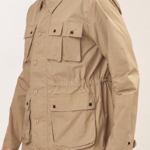 GU070-RIP-STOP-JACKET-KAKI-339-4 SAFARI JACKET IN RIP STOP FABRIC |