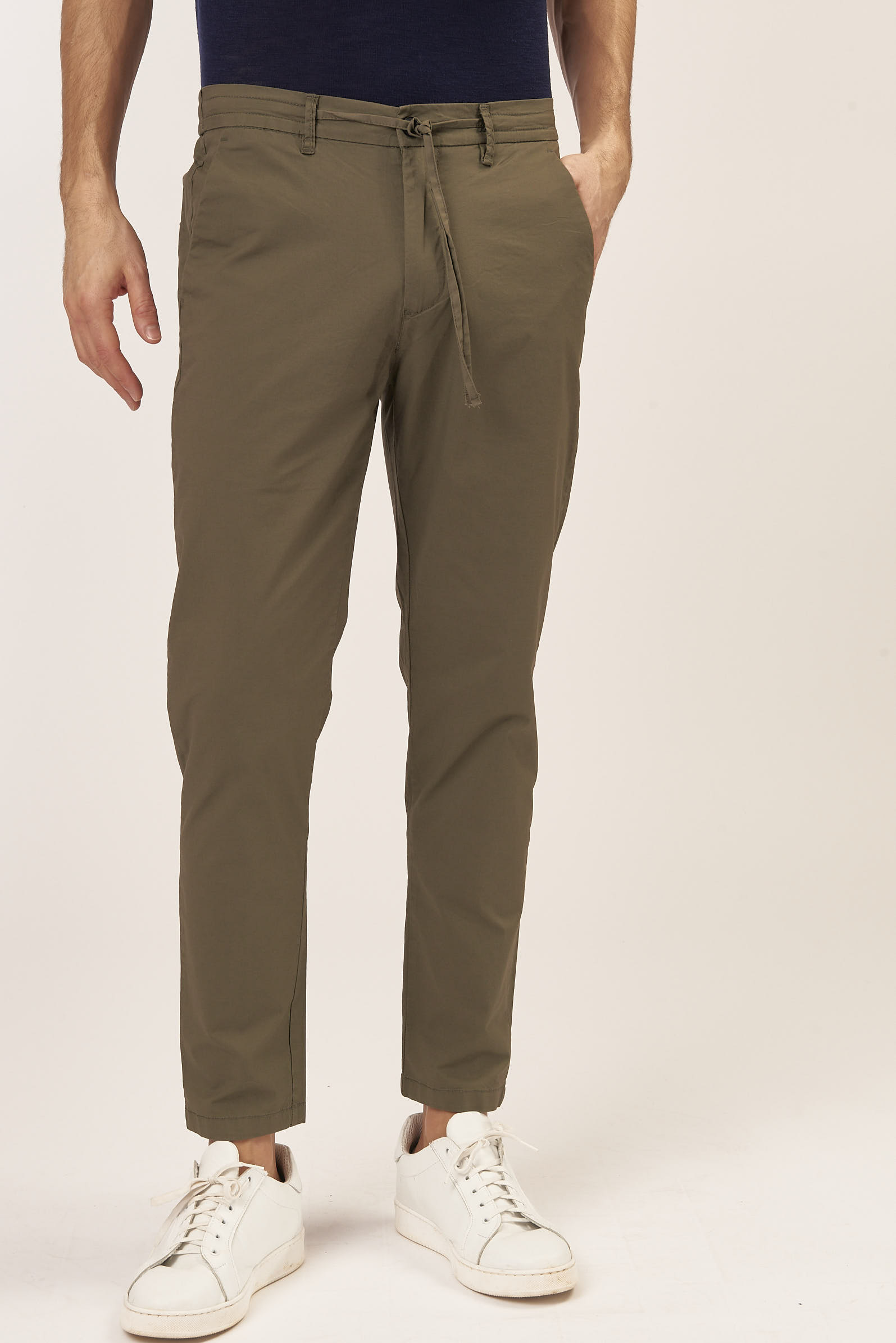 PANTALONI CHINO POPLING CON LACCIO |
