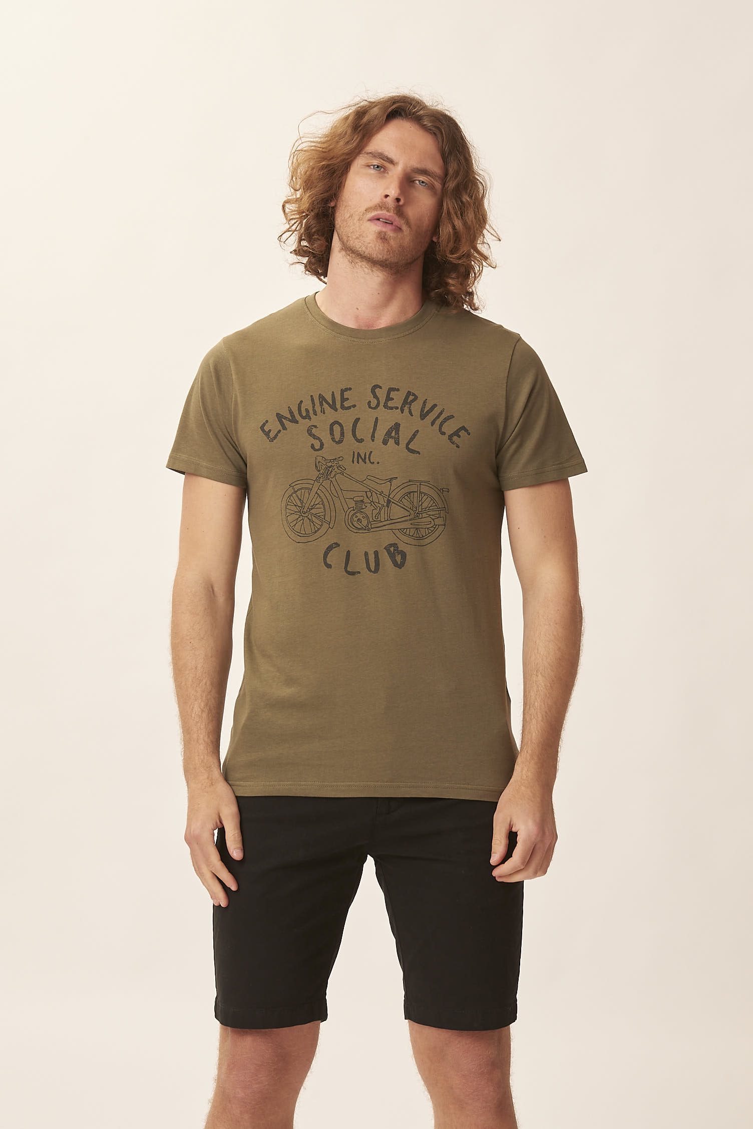 GU132-T-SHIRT-IN-JERSEY-STAMPA-ENGINE-SERVICE-MILITARE-510 T-SHIRT STAMPA MOTO |