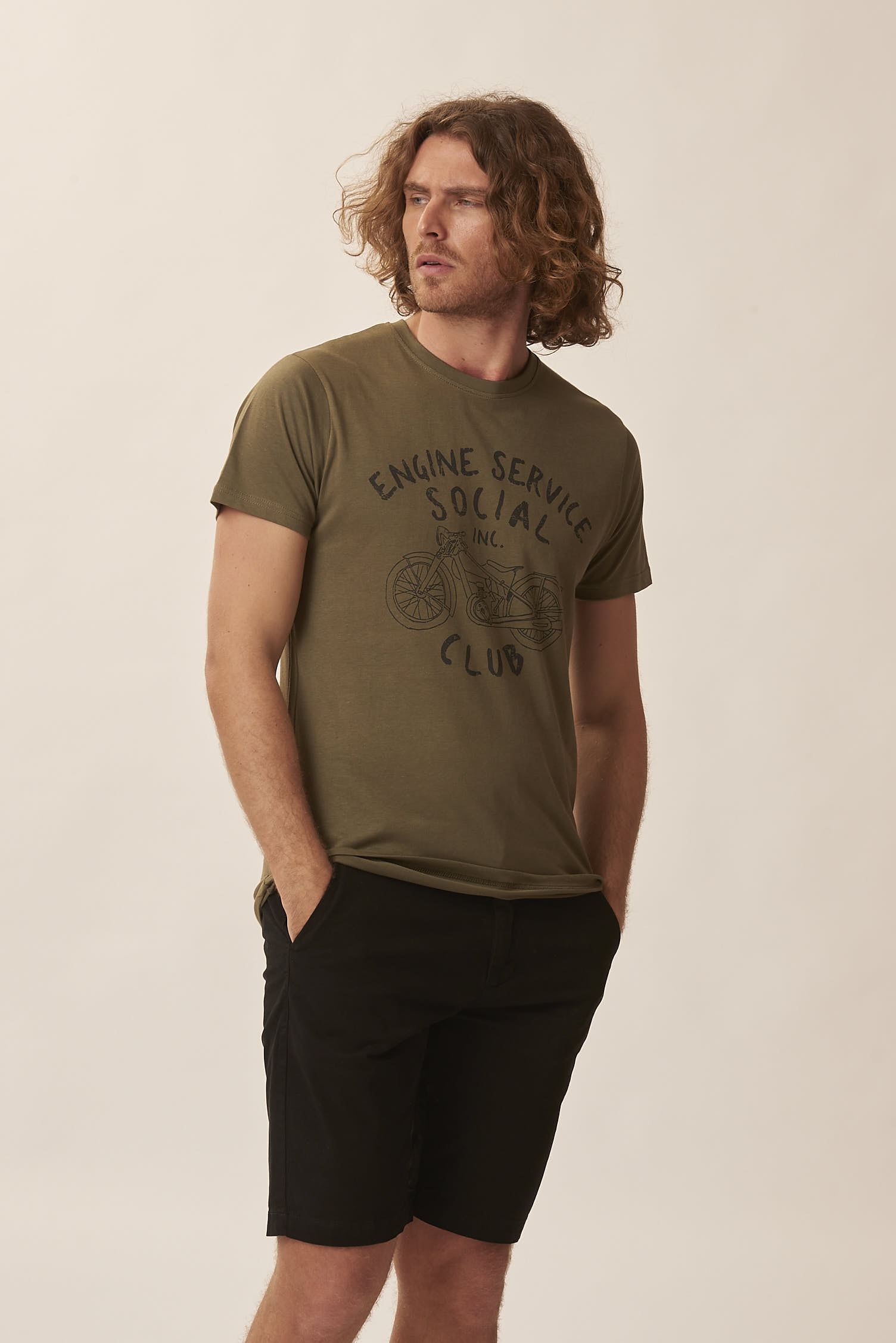 GU132-T-SHIRT-IN-JERSEY-STAMPA-ENGINE-SERVICE-MILITARE-513 T-SHIRT STAMPA MOTO |