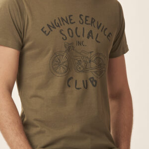 GU132-T-SHIRT-IN-JERSEY-STAMPA-ENGINE-SERVICE-MILITARE-514 T-SHIRT STAMPA MOTO |