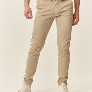 GU151-CHINO-GABARDINA-BASIC-SABBIA-912 CHINO TROUSERS |