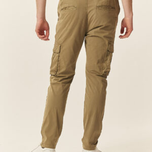 GU161-PANTALONE-CARGO-GABARDINA-KAKI-1078 COTTON CARGO PANTS |