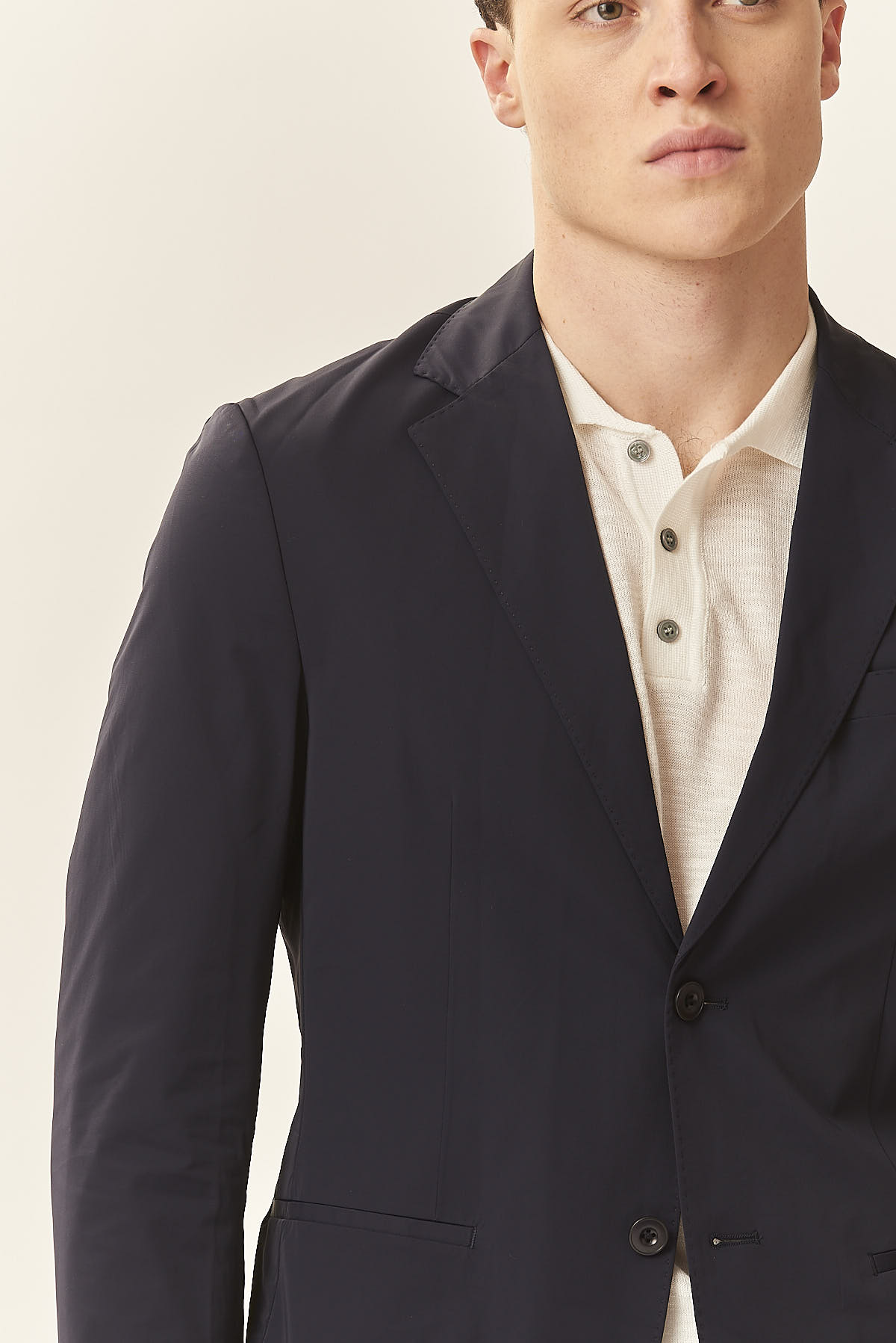GU208-GIACCA-TESS.-TECNICO-BLU-1411-1 JACKE AUS TECHNISCHEM GEWEBE |