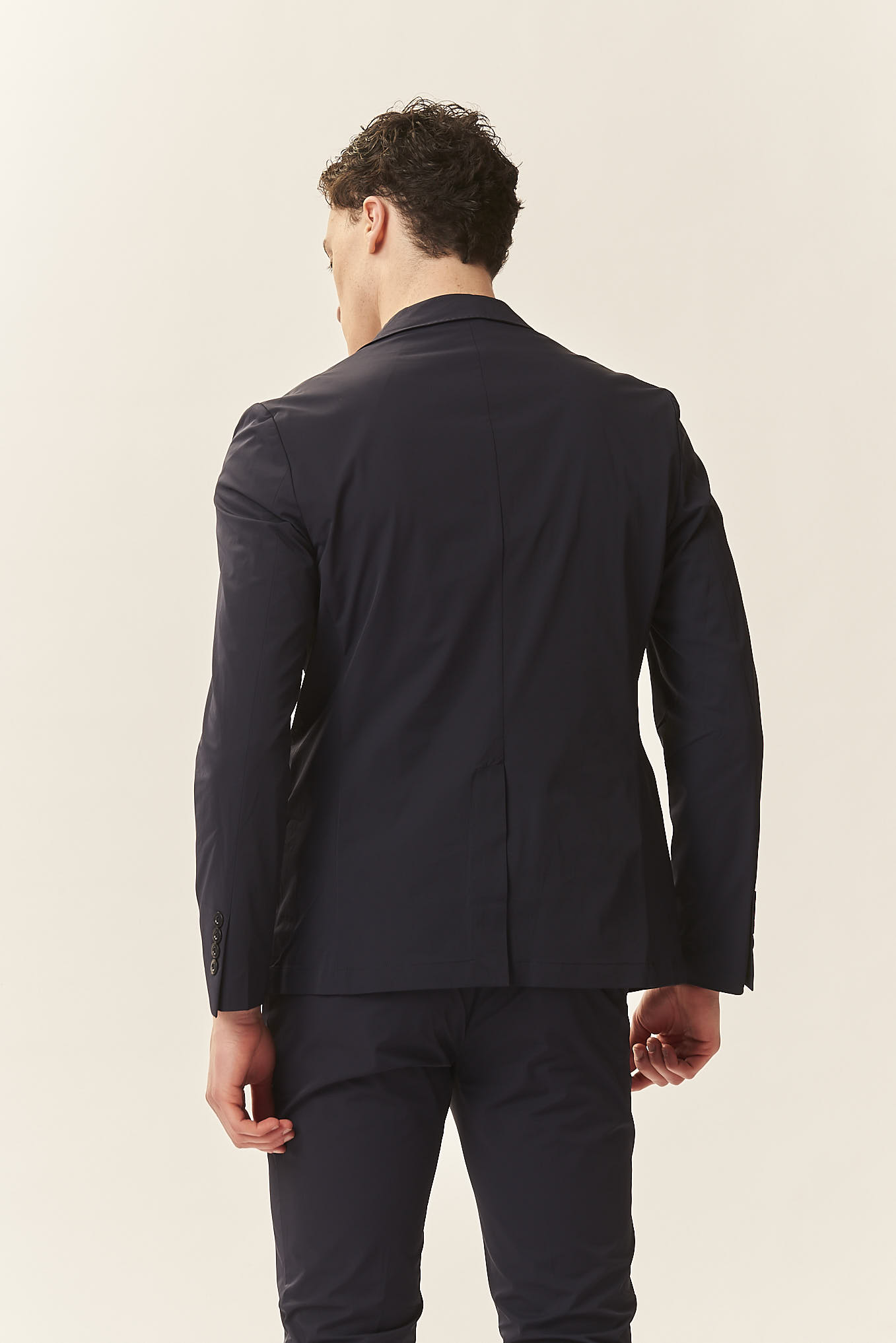 GU208-GIACCA-TESS.-TECNICO-BLU-1414-6 JACKE AUS TECHNISCHEM GEWEBE |