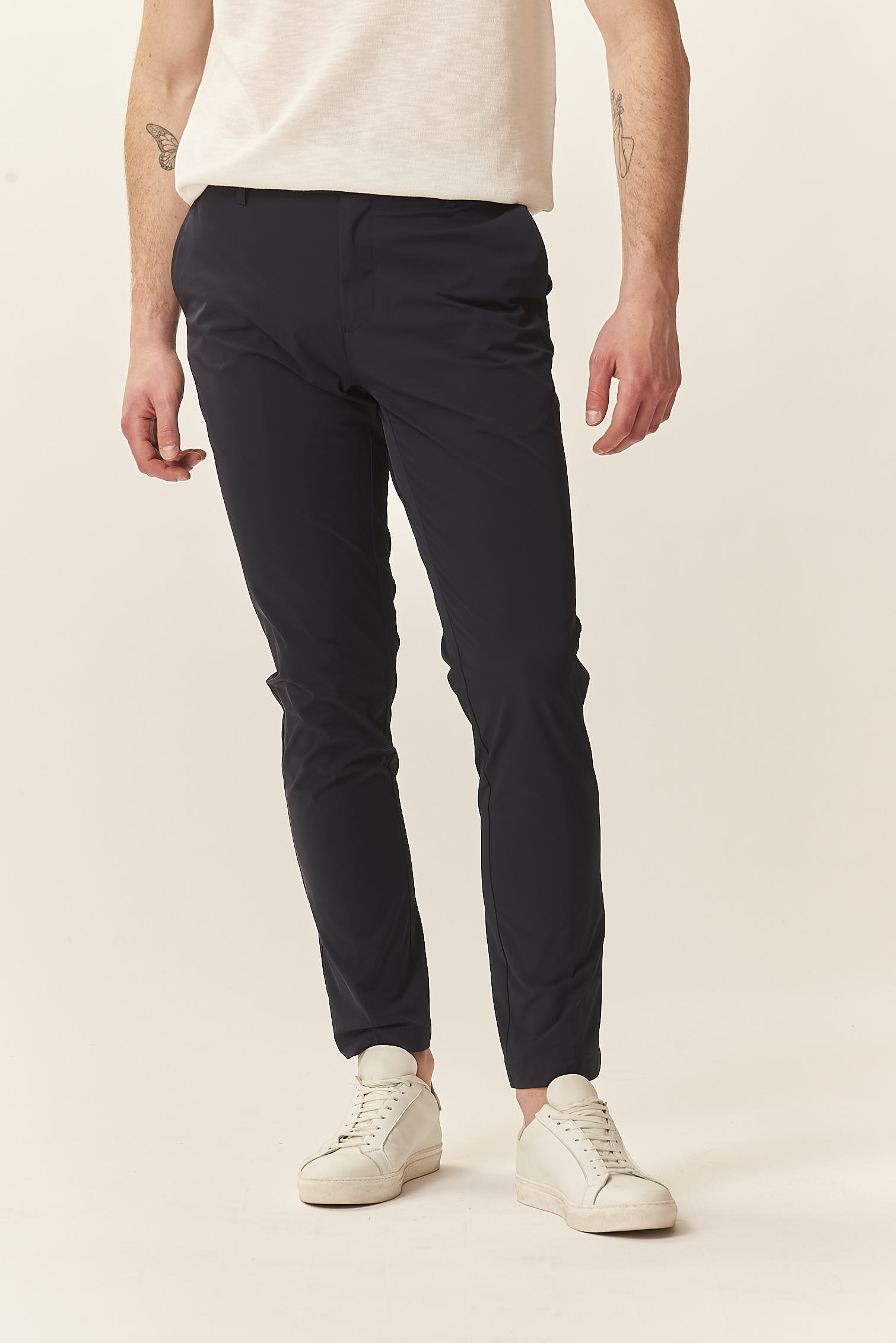 GU209-PANTALONE-TESS.-TECNICO-BLU-1440 TROUSERS IN TECHNICAL FABRIC |