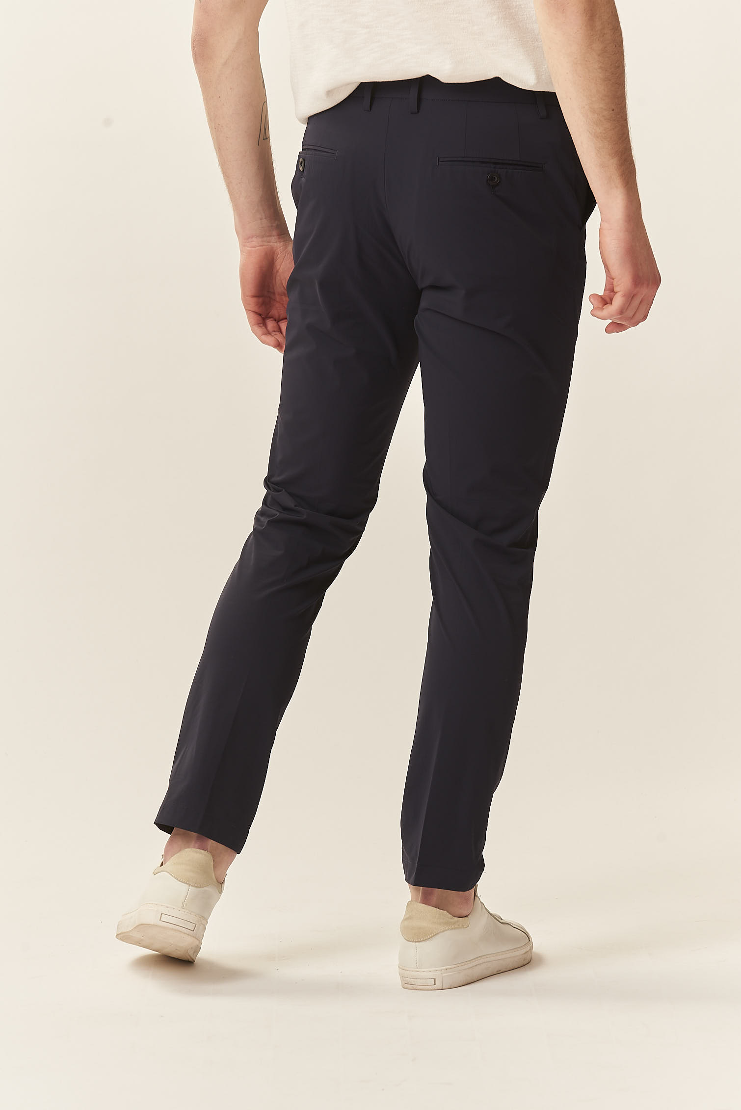 GU209-PANTALONE-TESS.-TECNICO-BLU-1446 TROUSERS IN TECHNICAL FABRIC |