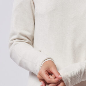 HD008-GIROCOLLO-ML-VISCOSA-F12-PANNA-218-7 VISCOSE SWEATER |