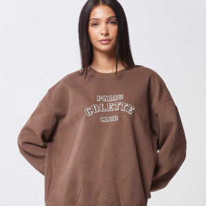 HD069-SWEATSHIRT-ROUND-WITH-RIB-T. MORO-344 SWEATSHIRT WITH WRITING |