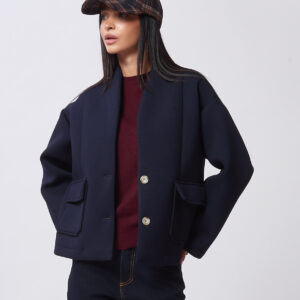 HD136-COAT-IN-LAMINATED-BLUE-455 NEOPRENE COAT |