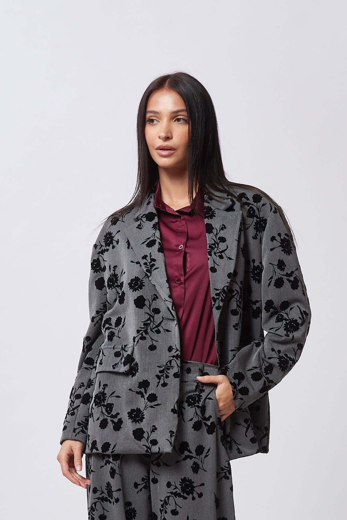 OVERSIZED JACKET WITH PRINT