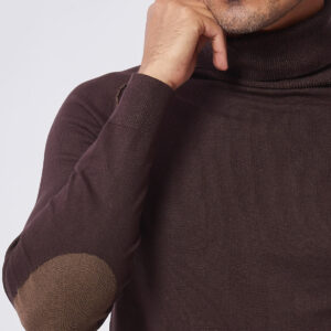 HU001-CICLISTA-VANISE-CHOCO-88-2 TURTLENECK WITH ELBOW PATCHES |