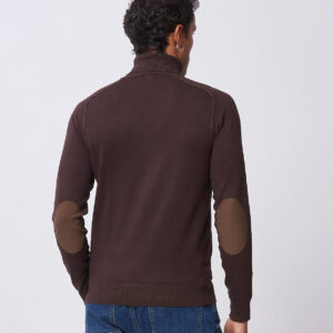HU001-CICLISTA-VANISE-CHOCO-90-1 TURTLENECK WITH ELBOW PATCHES |