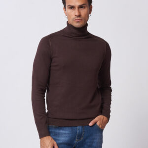 HU001-CICLISTA-VANISE-CHOCO-91-1 TURTLENECK WITH ELBOW PATCHES |