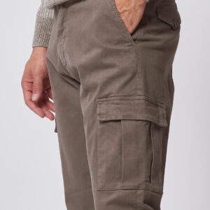HU082-PANTA-TASCONATO-POLSINO-GABARDINA-FANGO-291-4 POCKETED TROUSERS WITH CUFF |