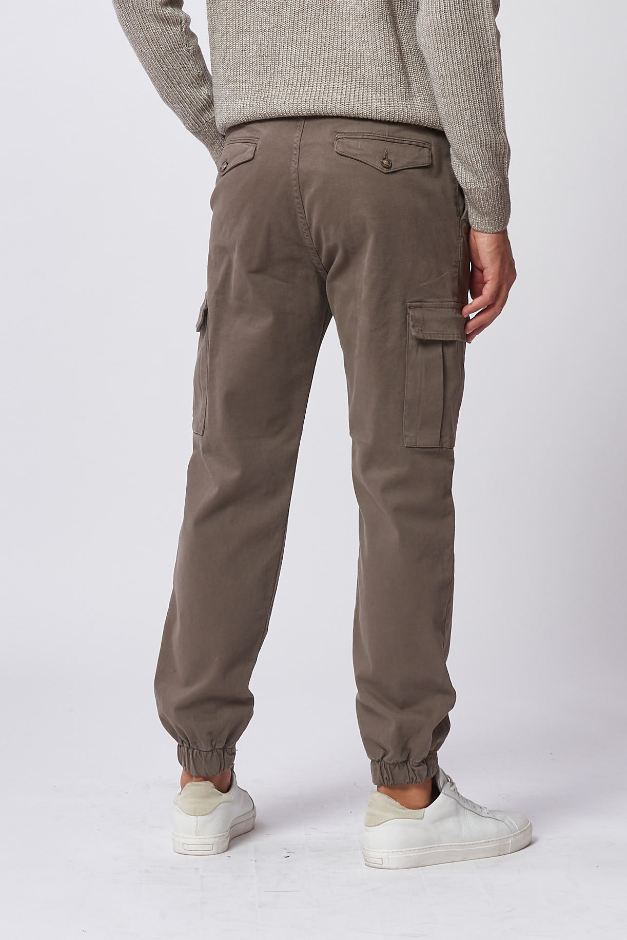 HU082-PANTA-TASCONATO-POLSINO-GABARDINA-FANGO-294-1 POCKETED TROUSERS WITH CUFF |