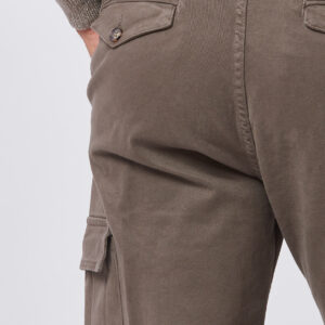 HU082-PANTA-TASCONATO-POLSINO-GABARDINA-FANGO-295-1 POCKETED TROUSERS WITH CUFF |