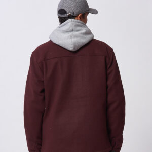 HU116-OVERSHIRT-IN-PANNO-BORDEAUX-579-2 CLOTH COAT |