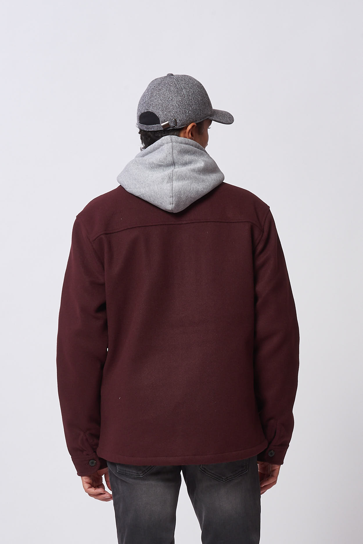 HU116-OVERSHIRT-IN-PANNO-BORDEAUX-579-2 CLOTH COAT |