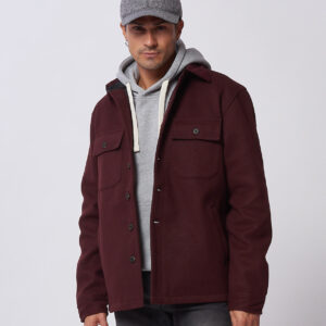 HU116-OVERSHIRT-IN-PANNO-BORDEAUX-593-2 CLOTH COAT |