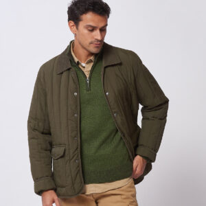 HU117-MILITARY-QUILTED-JACKET-608 QUILTED JACKET |