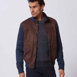 HU146-SUEDE-BICOLOR-T. MORO-1013 TWO-TONE SUEDE JACKET |