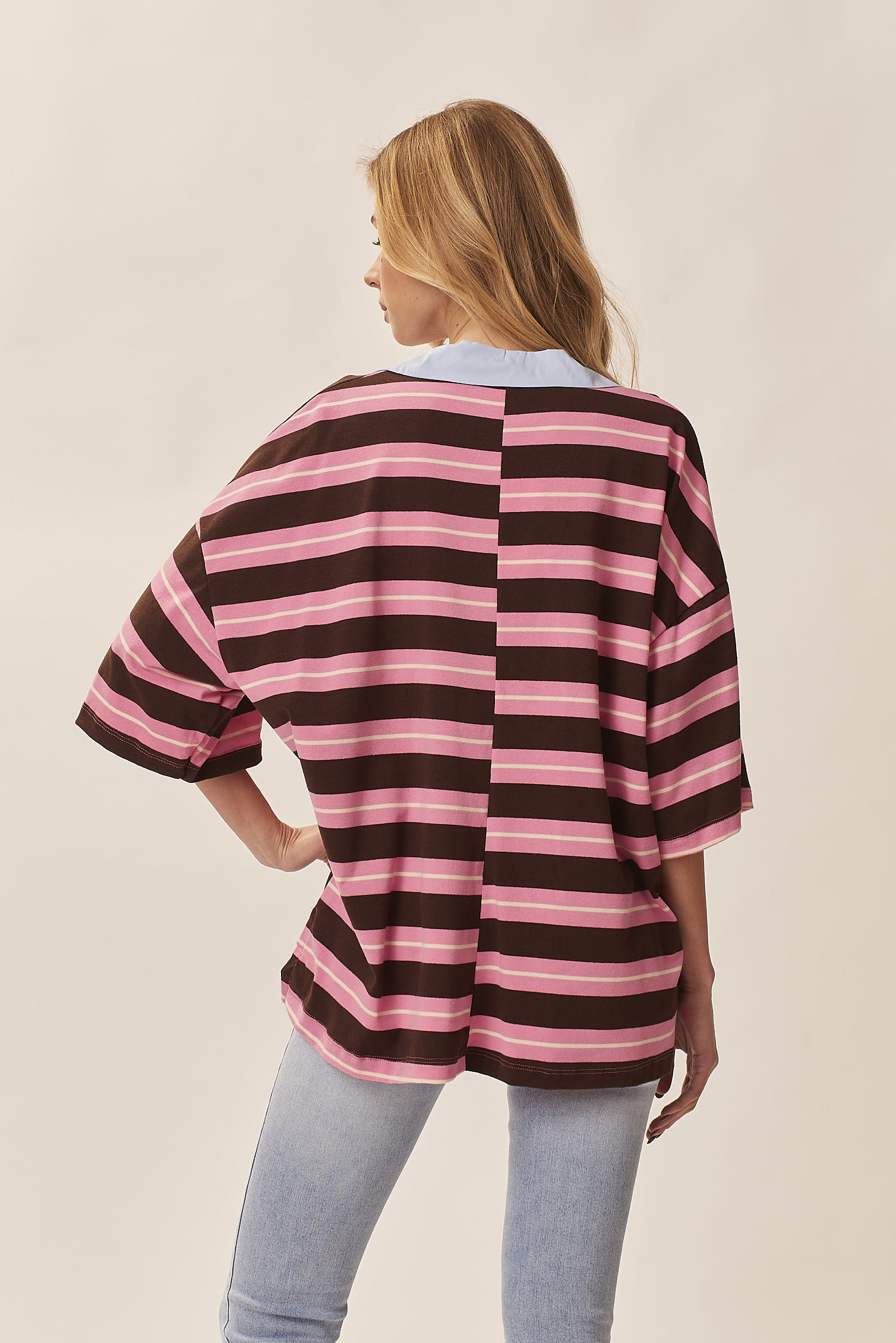 STRIPED JERSEY POLO SHIRT |