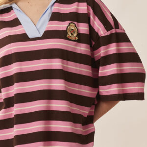 STRIPED JERSEY POLO SHIRT |