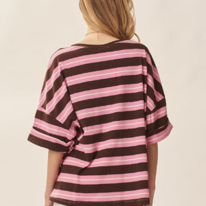 STRIPED COTTON T-SHIRT |