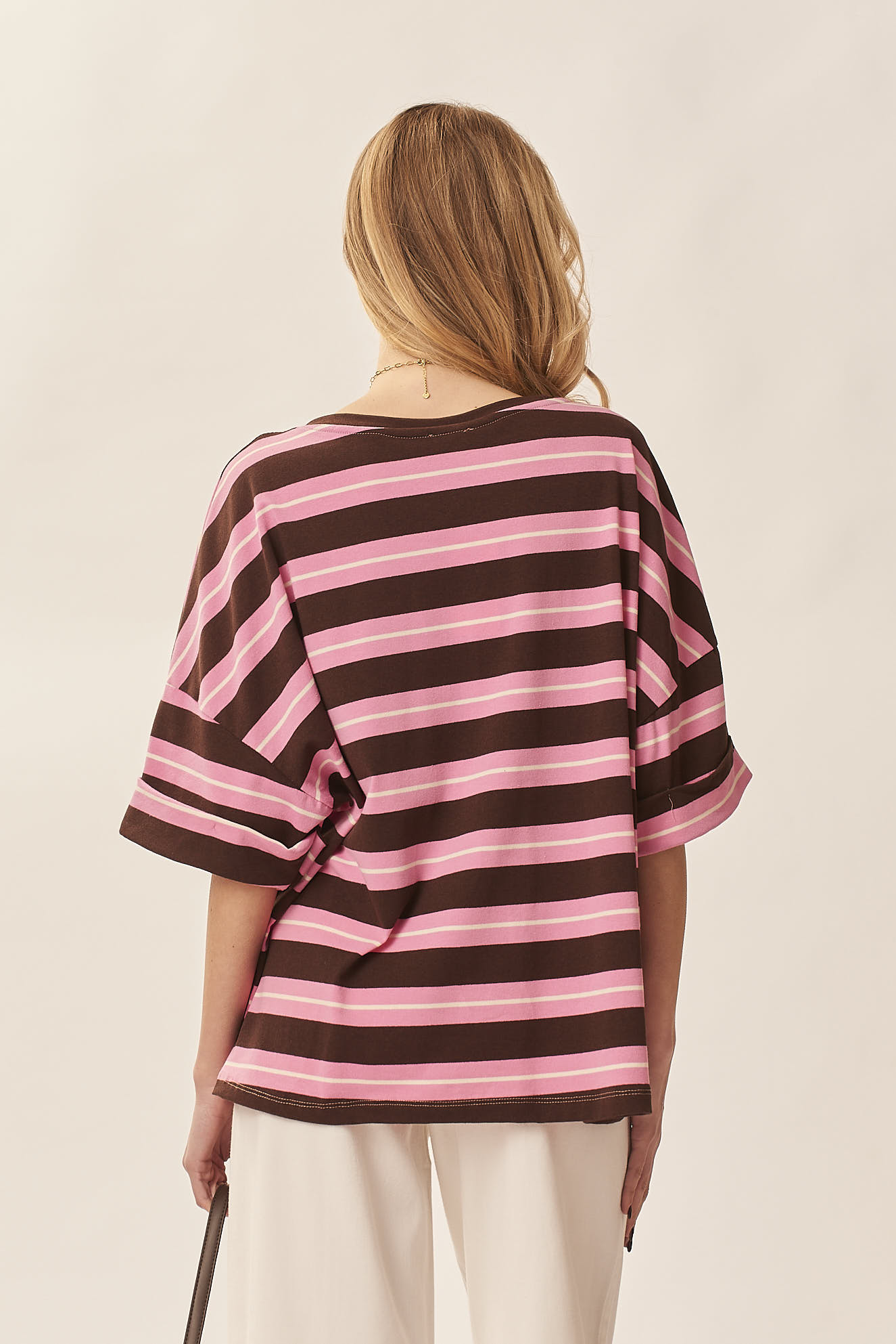 STRIPED COTTON T-SHIRT |