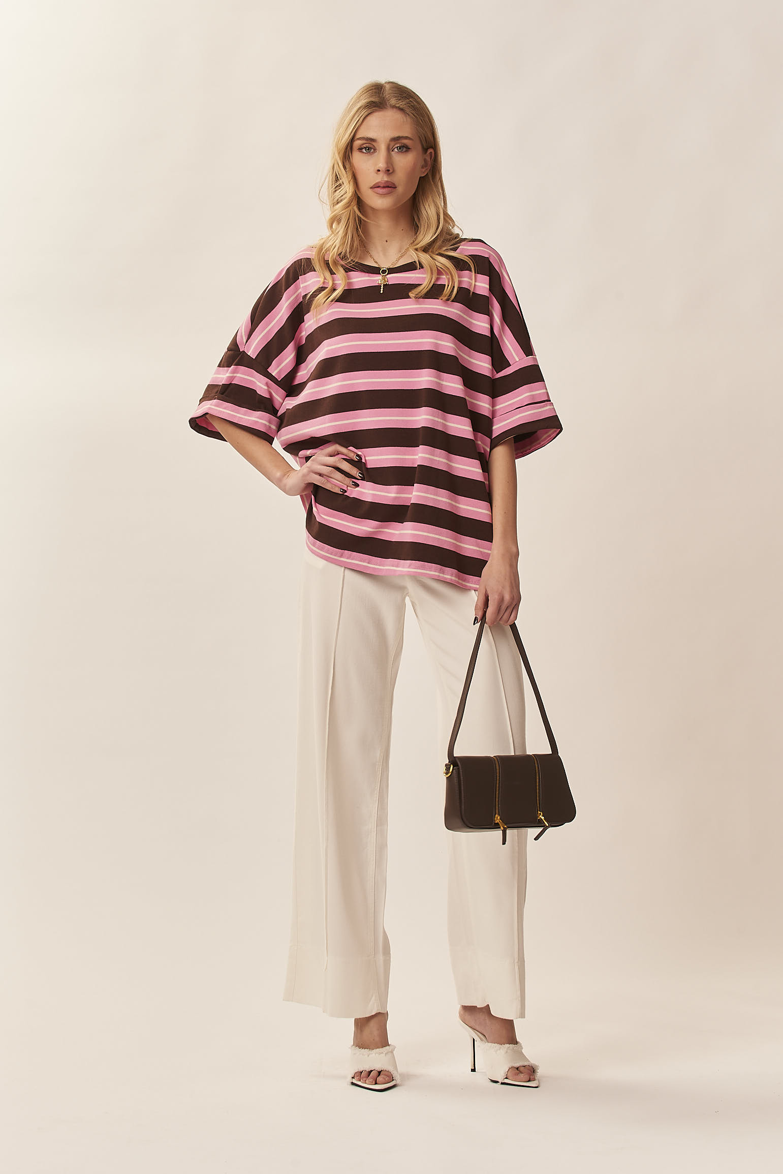 STRIPED COTTON T-SHIRT |