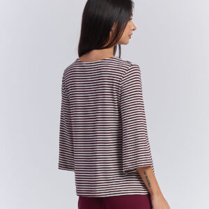 hd051_tshirt-righe-viscosa_amarone_3 GESTREIFTES T-SHIRT AUS VISKOSE |