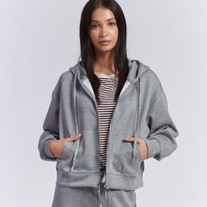 SWEATSHIRT MIT REISSVERSCHLUSS UND KAPUZE |
