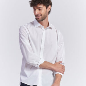 hu035_camicia-tailored-pop-stre6tch_bianco TAILORED STRETCH POP SHIRT |