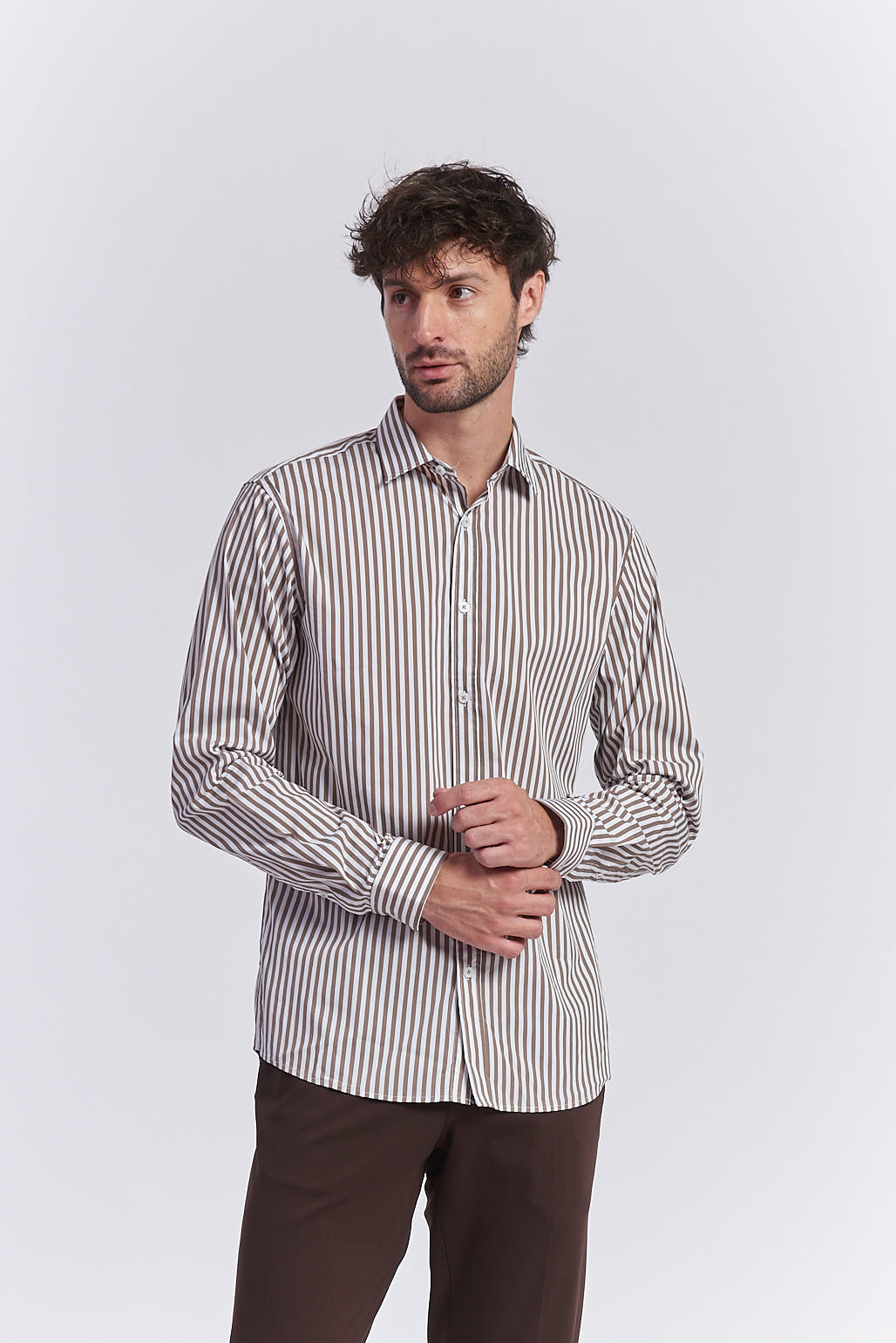 REGULAR FIT STRIPED SHIRT |