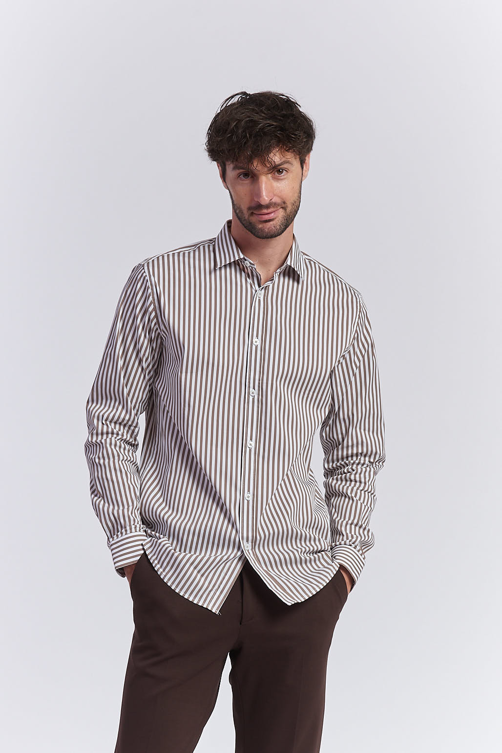 REGULAR FIT STRIPED SHIRT |