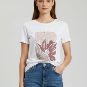 109 T-SHIRT MIT BLUMENPRINT |