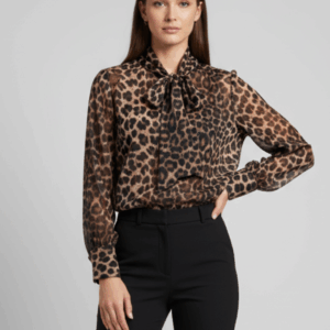 148-1 HEMD MIT ANIMAL-PRINT UND SCHLEIFE |
