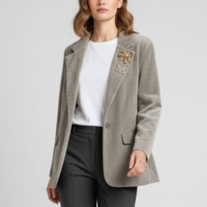 173-1 SAMTJACKE MIT BROSCHEN |