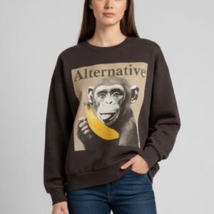 184 MONKEY PRINT SWEATSHIRT |