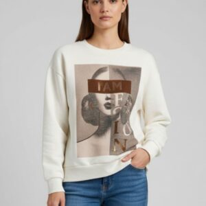187 DAMEN SWEATSHIRT MIT GESICHTSPRINT |
