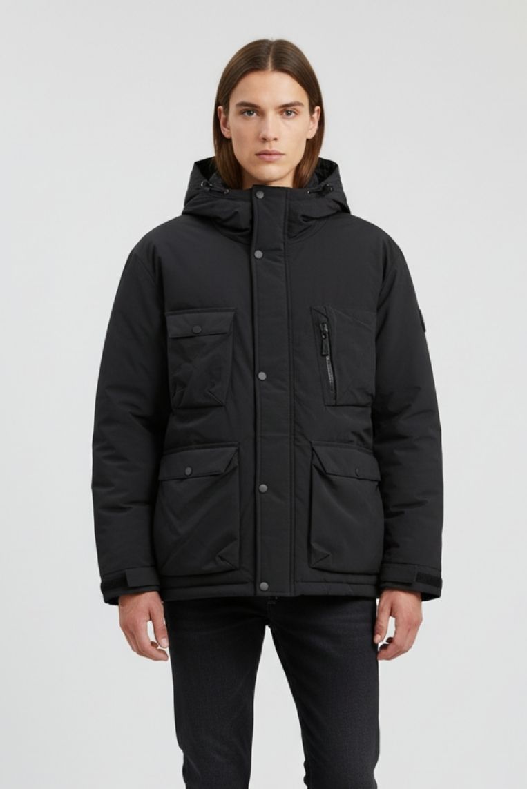 JACKET POCKETS AND HOOD