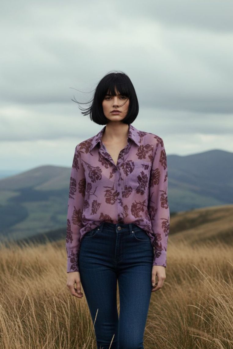 SHIRT MIT PRINT