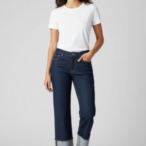 WIDE-LEG JEANS WITH CUFF |