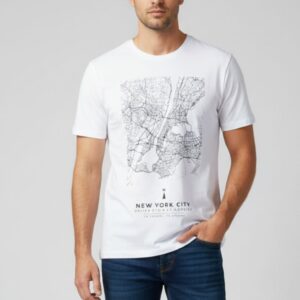 58-3 T-SHIRT MIT NEW YORK-PRINT |