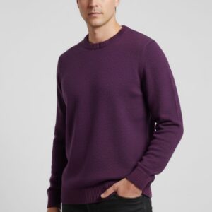 PULLOVER MIT ZWEIFARBIGEM MIKROGEWEBE |