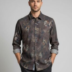 72 SHIRT WITH DENIM-EFFECT PRINT |