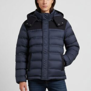 80-5 WATTIERTE JACKE MIT STRICKDETAILS |