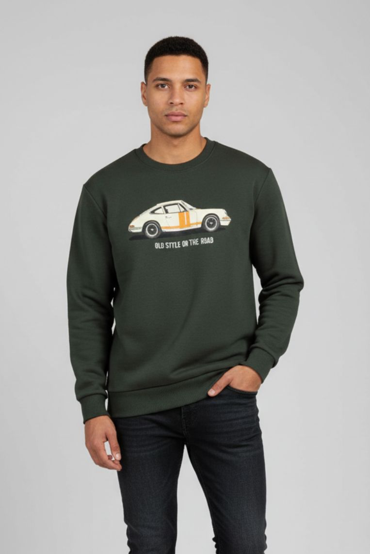 SWEATSHIRT WITH CAR PRINT